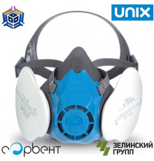 Респиратор фильтрующий UNIX 1000 (ТПЭ) противоаэрозольные фильтры UNIX 223 P3 RD с допзащитой от органики
